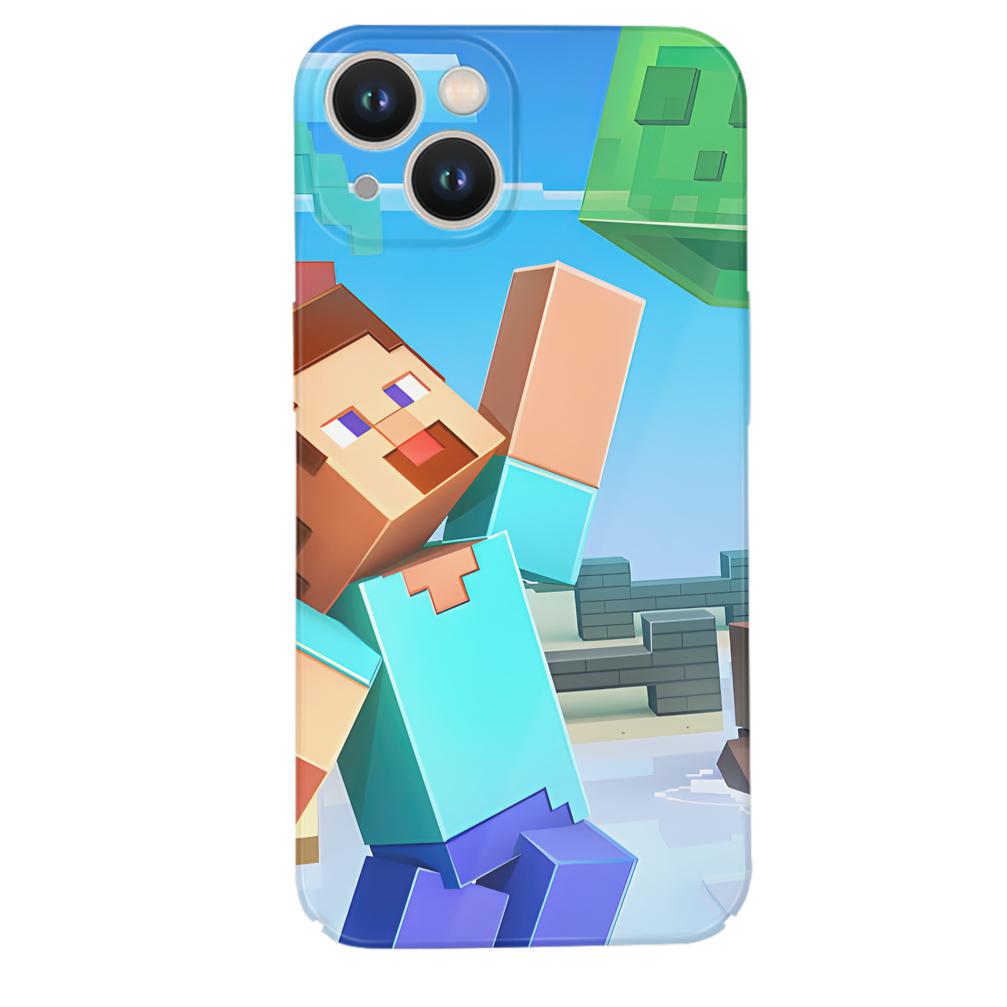 （画像用） マインクラフト ブロックの世界 Minecraft MC Block world 【iPhone 14シリーズ対応】ハードケース
